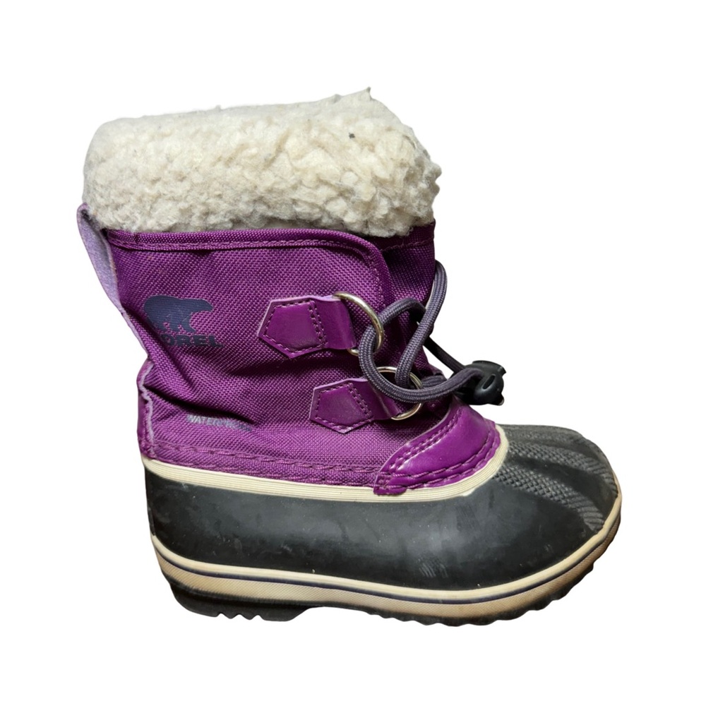 Kids sorel winter toddler  boots size 10 purple